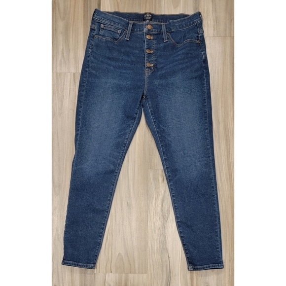 J. Crew 10" High Rise Skinny Jeans size 31 - Picture 4 of 11